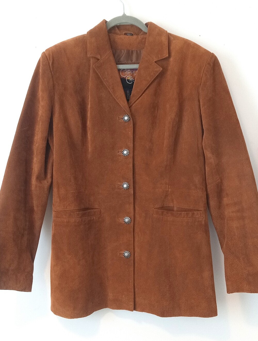 Cripple Creek size Large suede jacket.  Excellent condition!!
